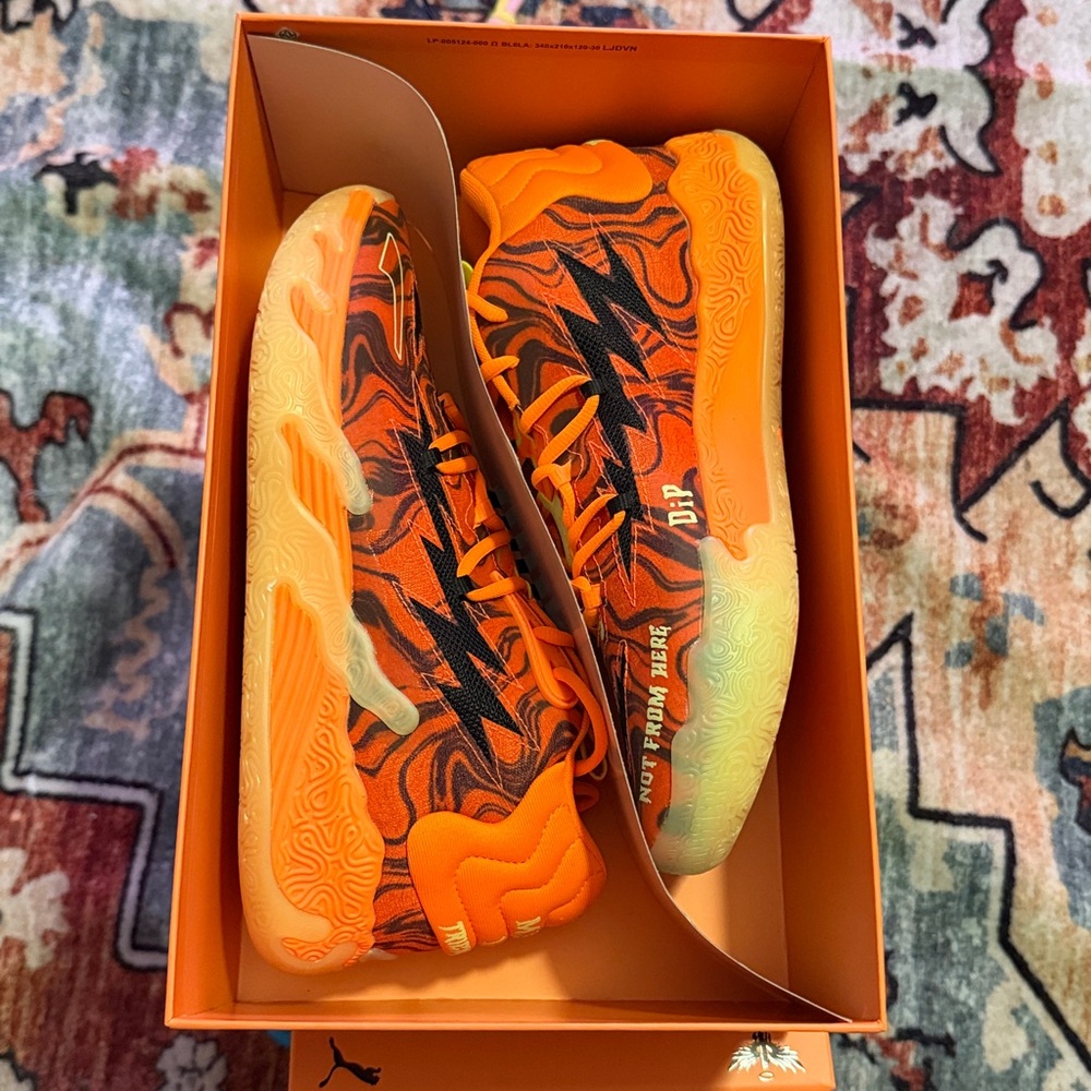 Puma MB.03 'Halloween' Men’s Basketball Shoes in the Fluro Orange Pes/PUMA 9.5 - Picture 11 of 17